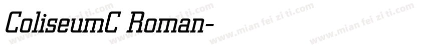 ColiseumC Roman字体转换